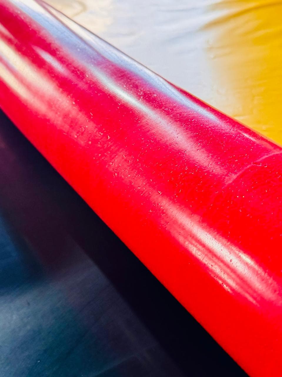 Finished AU A38 Pink rubber rolls after manufacturing