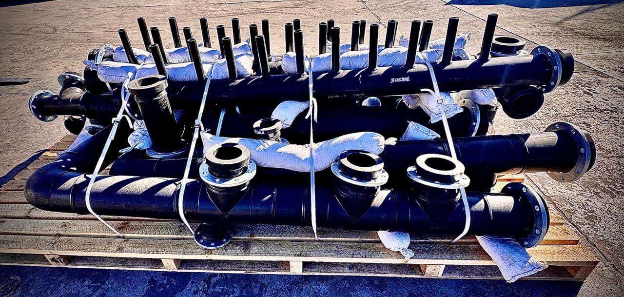 Completed HDPE pipe delivery for Mozambique customer