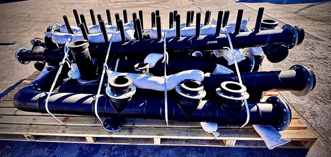 Completed HDPE pipe delivery for Mozambique customer