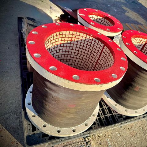 Ceramic rubber hose assembly for Mozambique mining operation